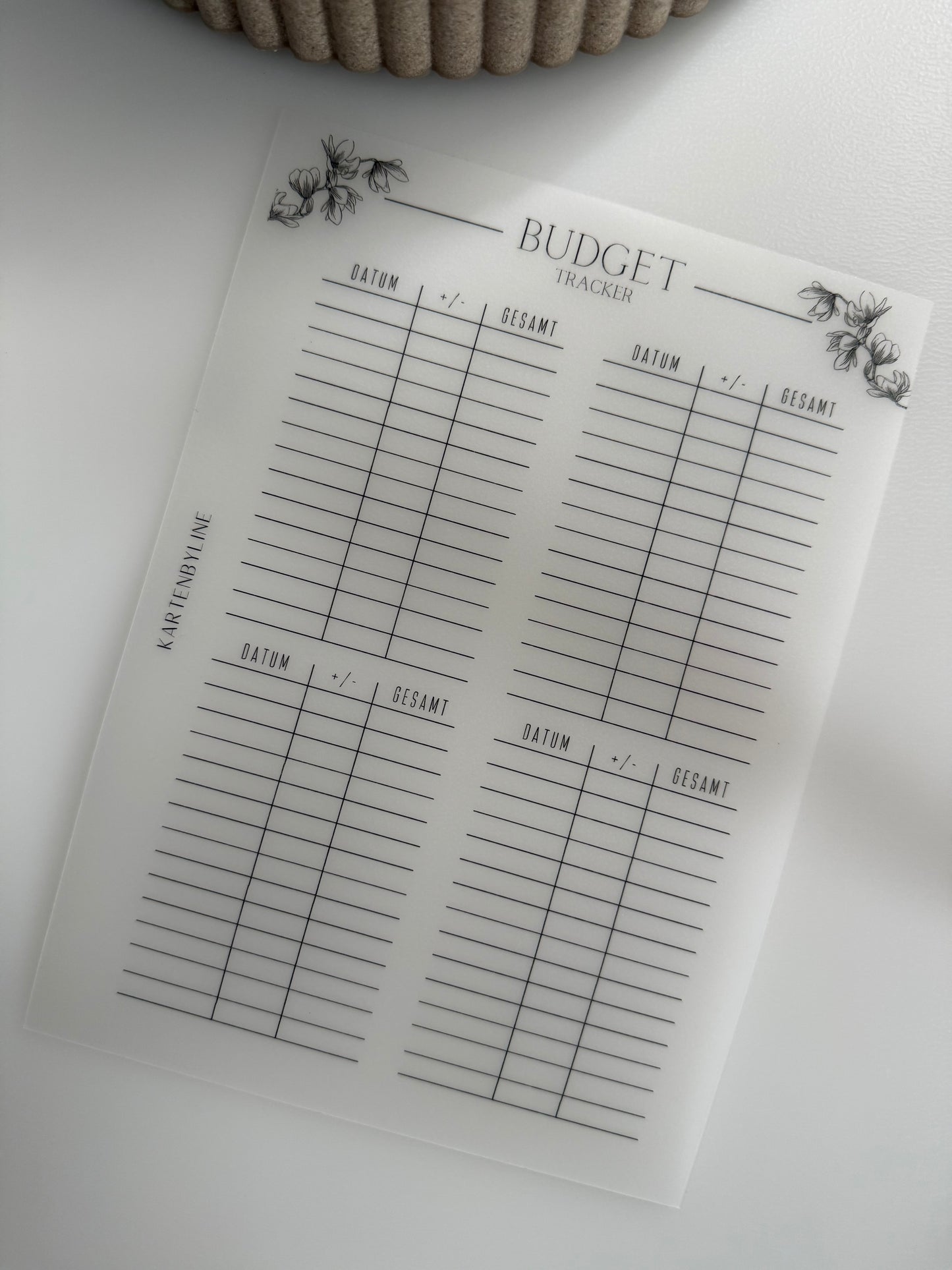 Frosty Budget Tracker