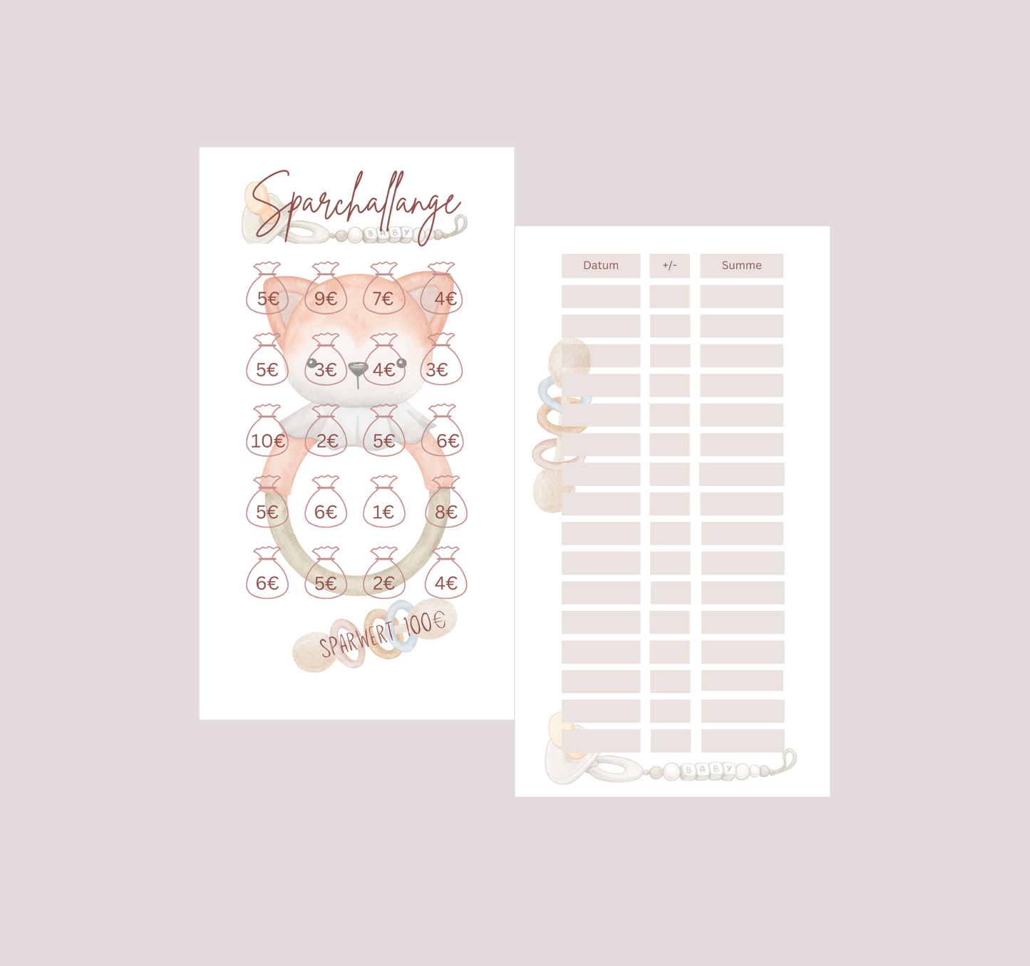 Sparchallenge Baby - freier Zweck