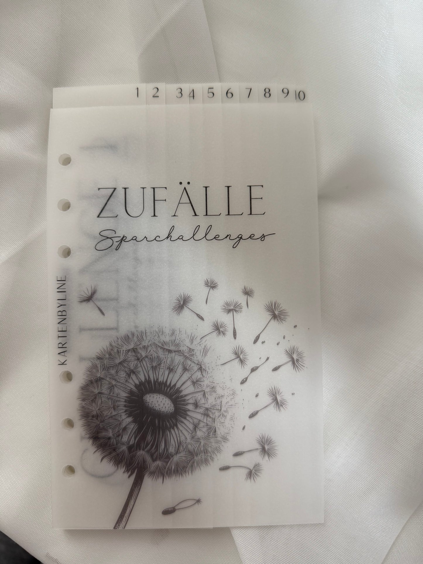 Registerset für den Zufallsbinder