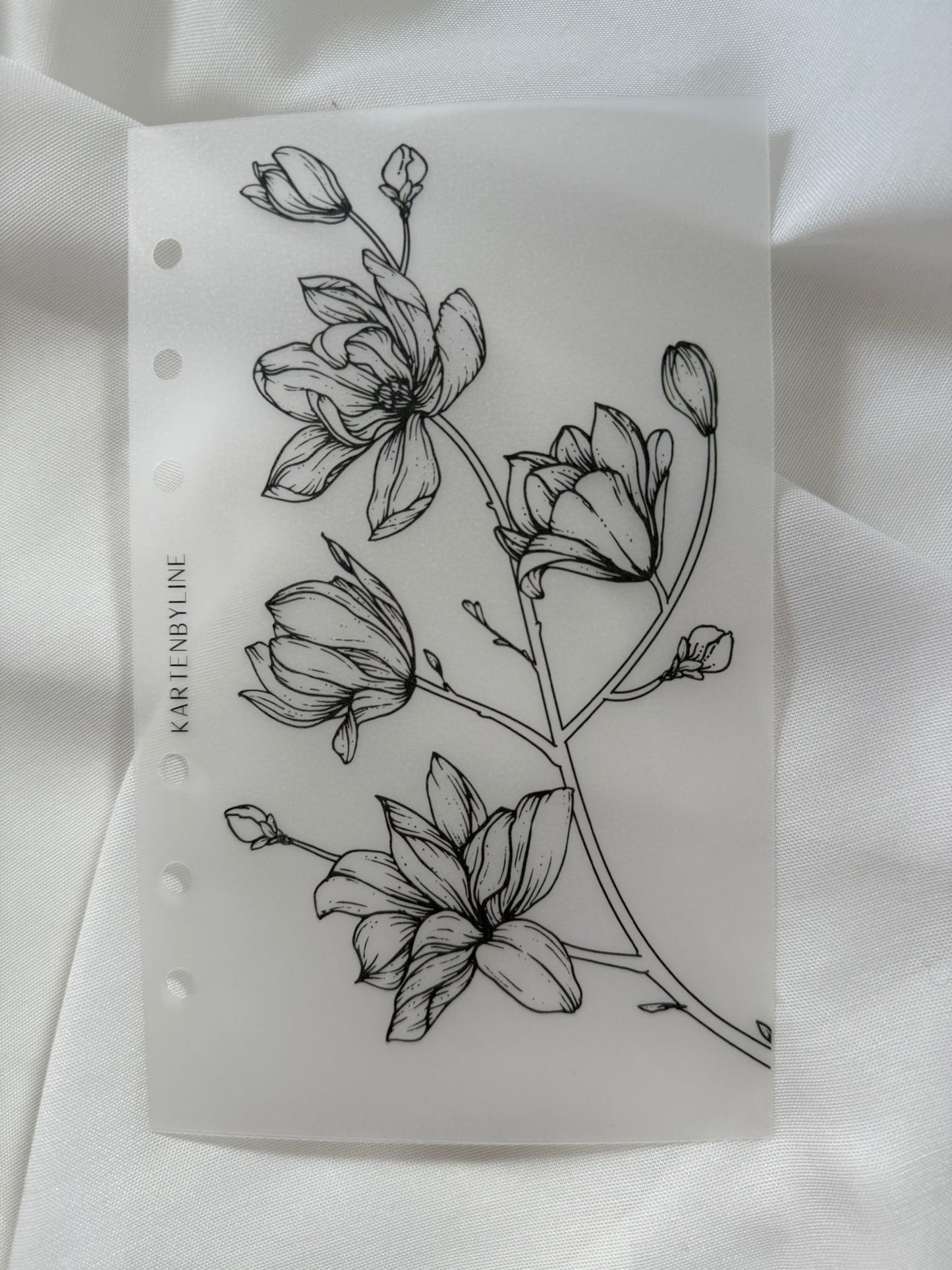 Deckblätter mit verschiedenen Blumen