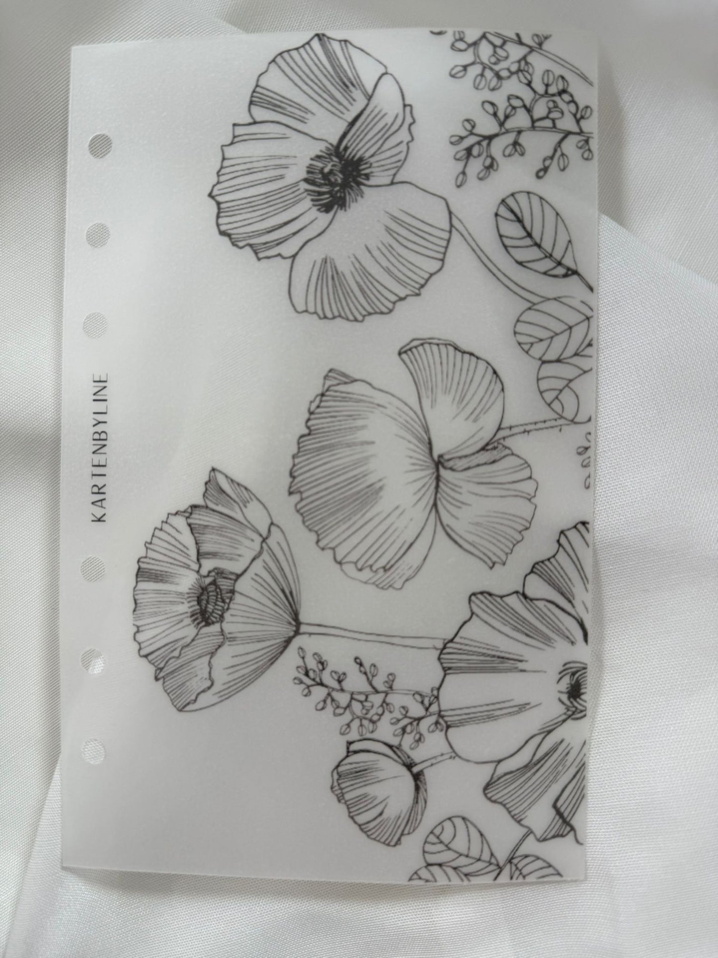 Deckblätter mit verschiedenen Blumen