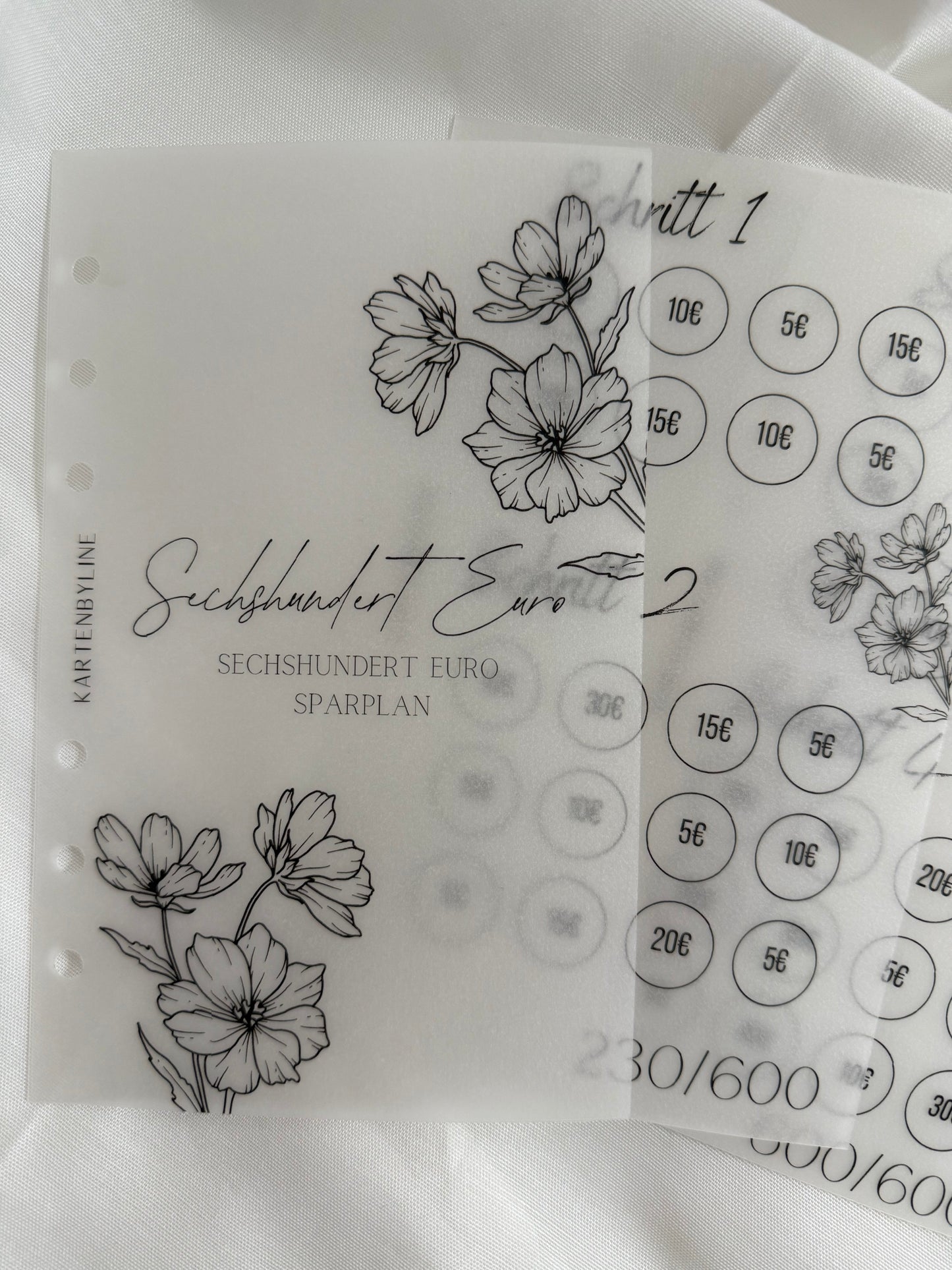 Deckblatt Sparplan - A6