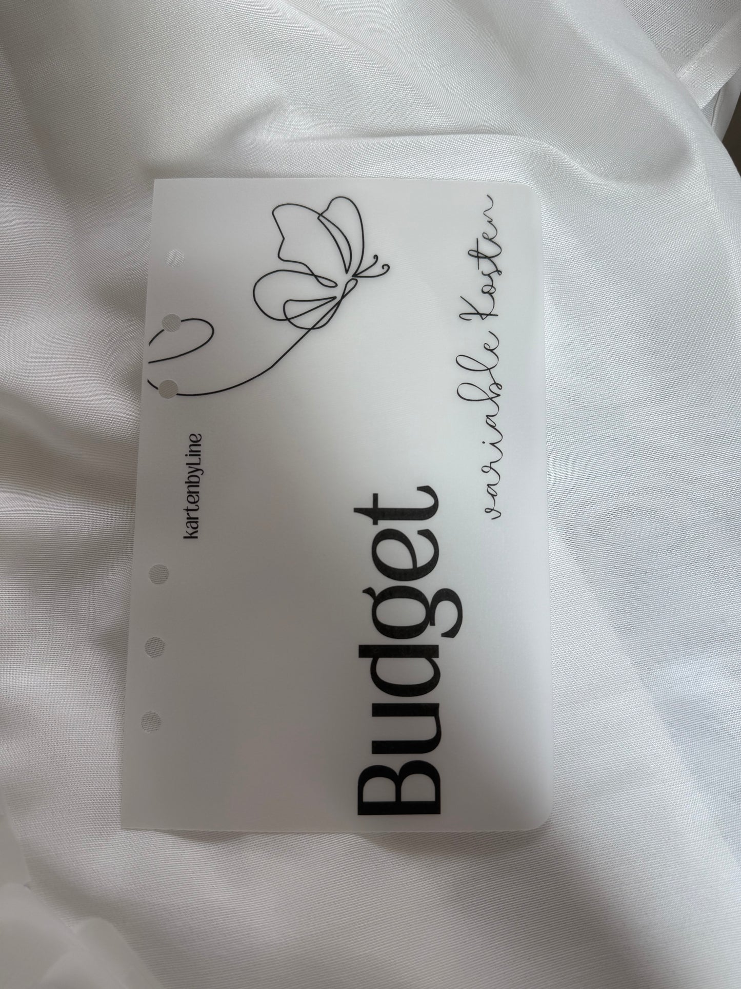 Deckblatt Budget mit Schmetterling -B-Ware A6