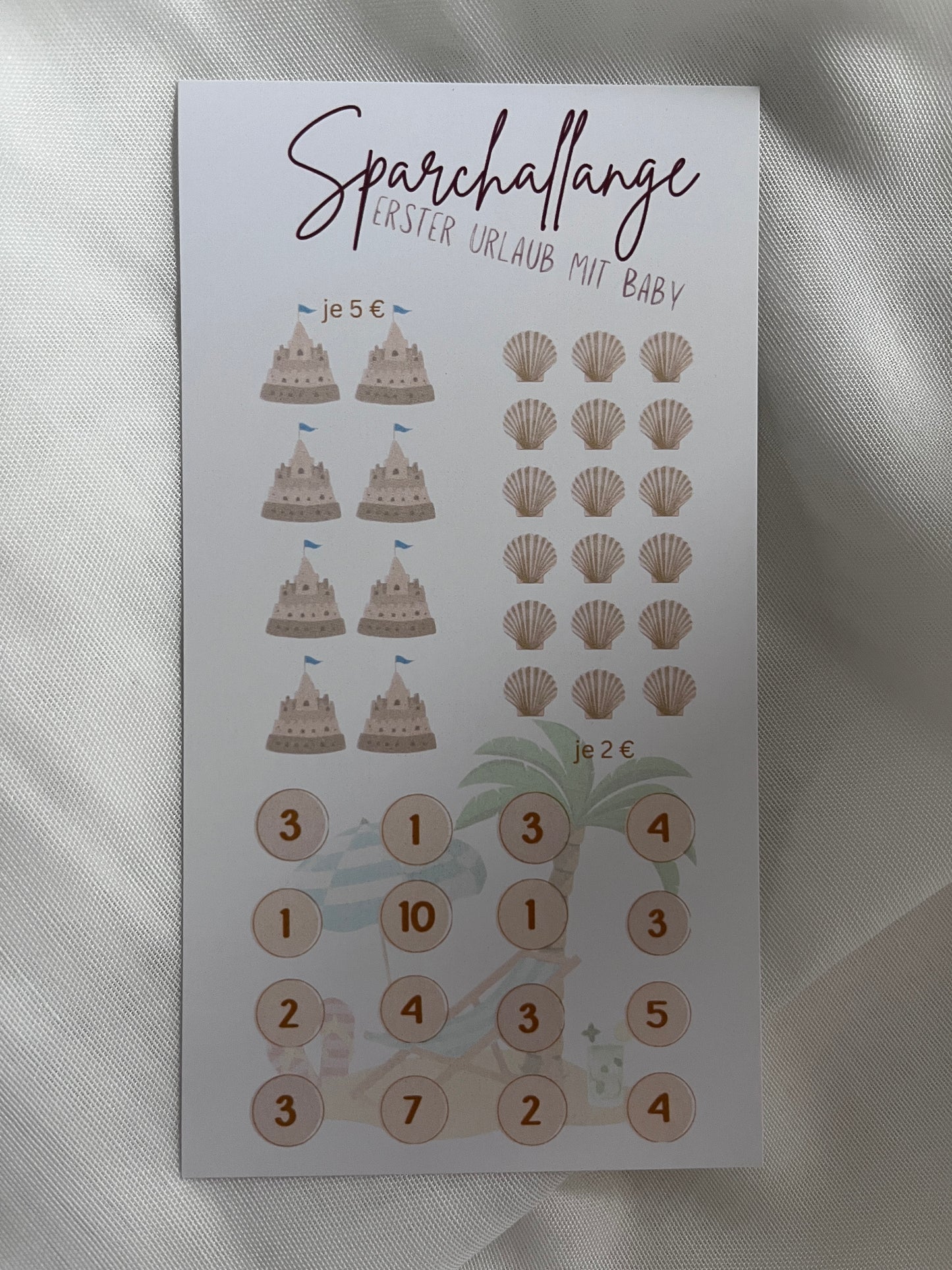 Sparchallenge "erster Urlaub mit Baby"