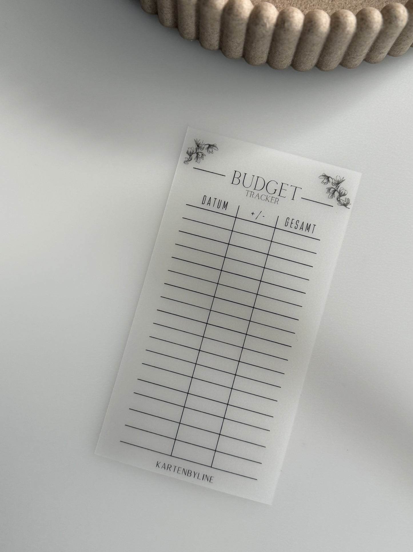 Frosty Budget Tracker