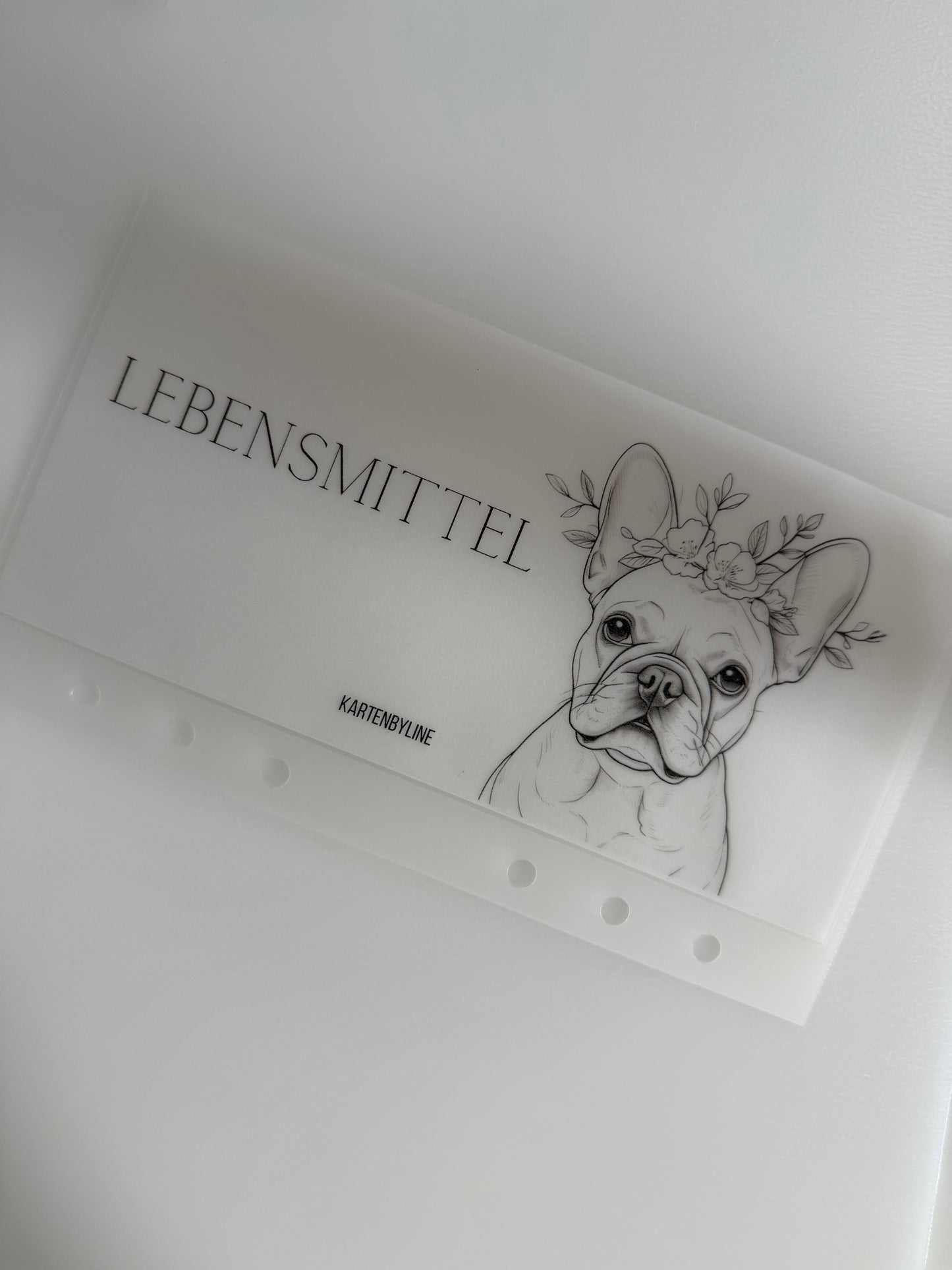 Zipperloser Geldumschlag matt frosty (Bulldogge) - B-Ware