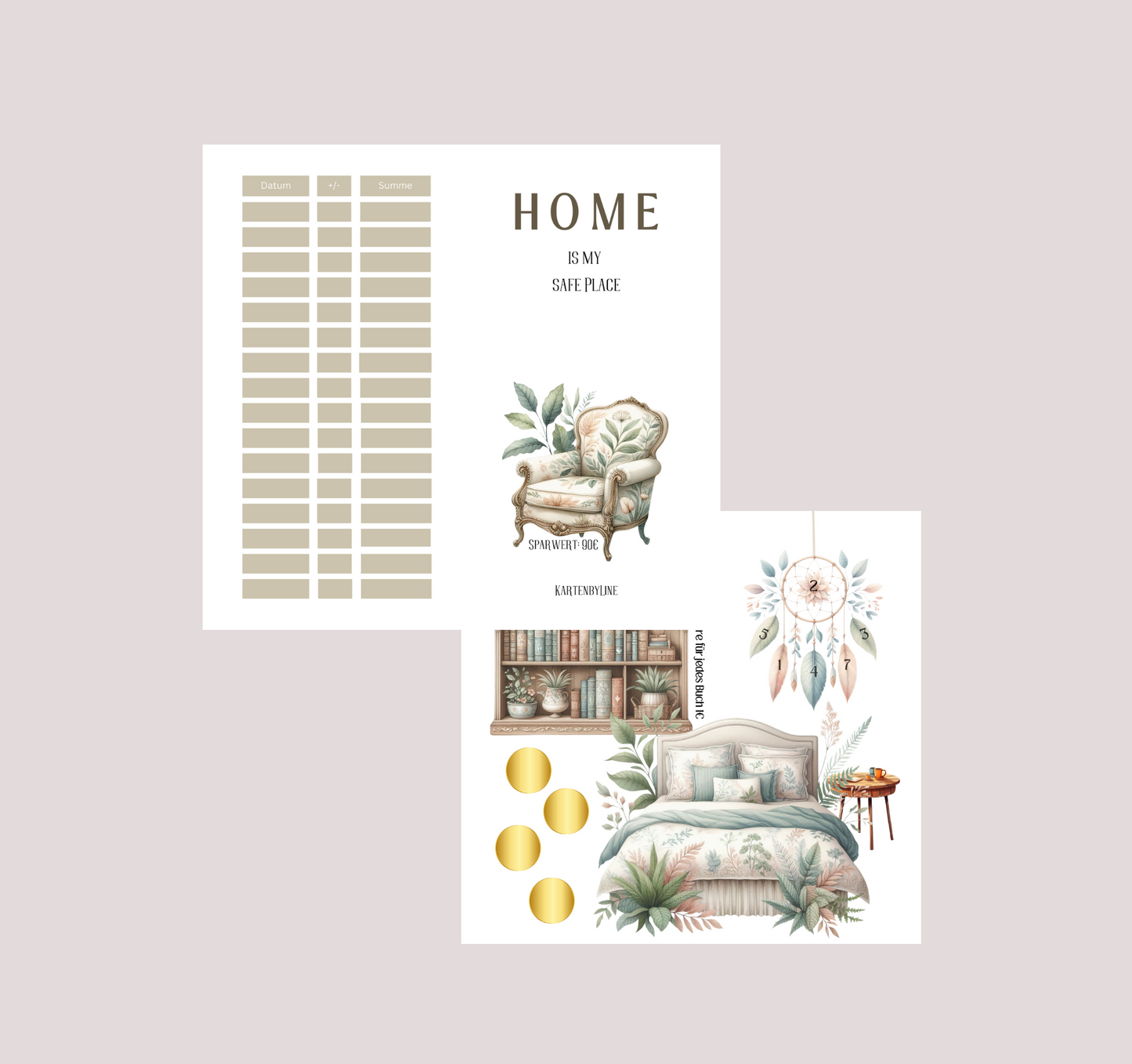 Klappkarte "Home" - die Challenge für dein Zuhause