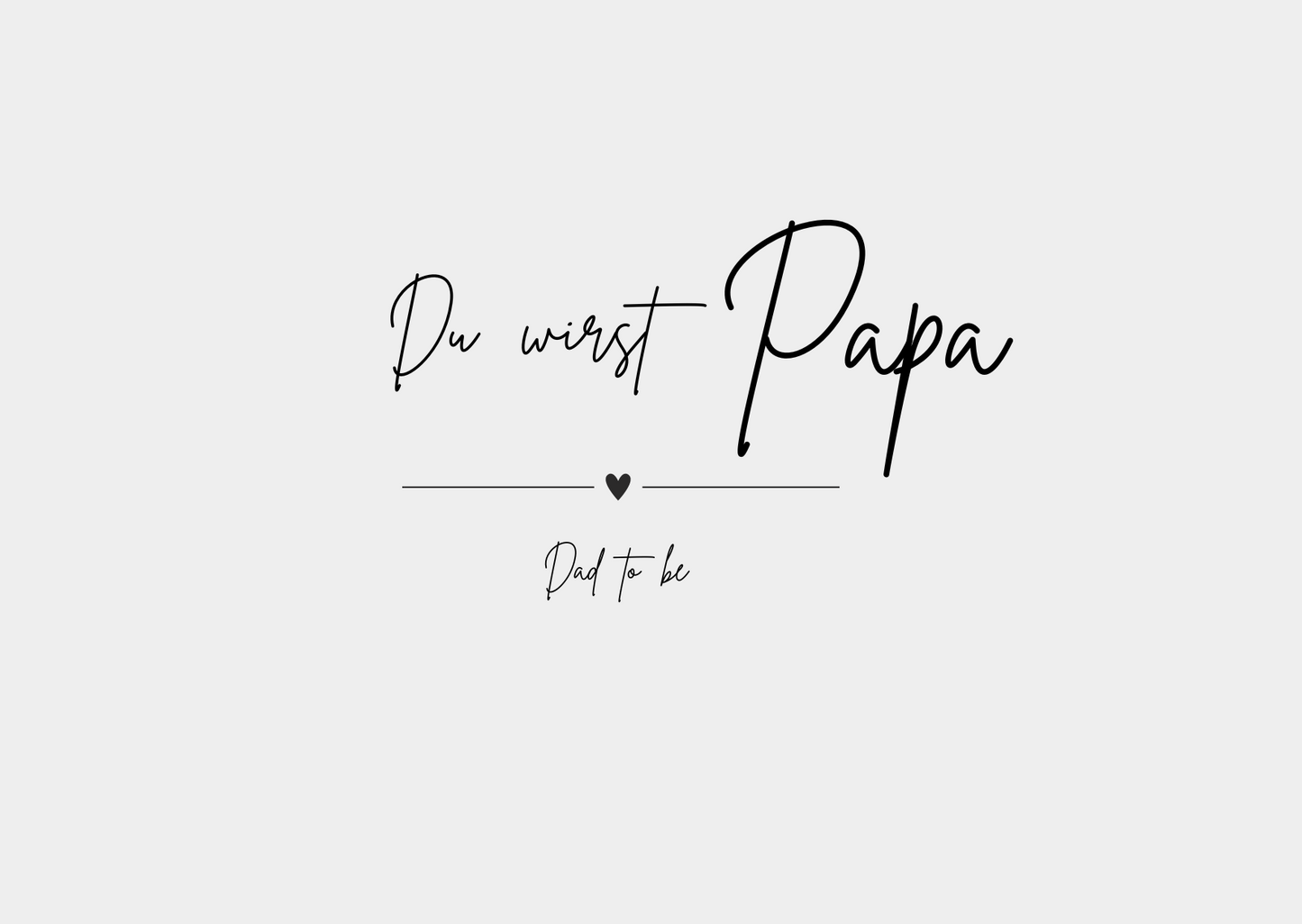Karte "Du wirst Papa"