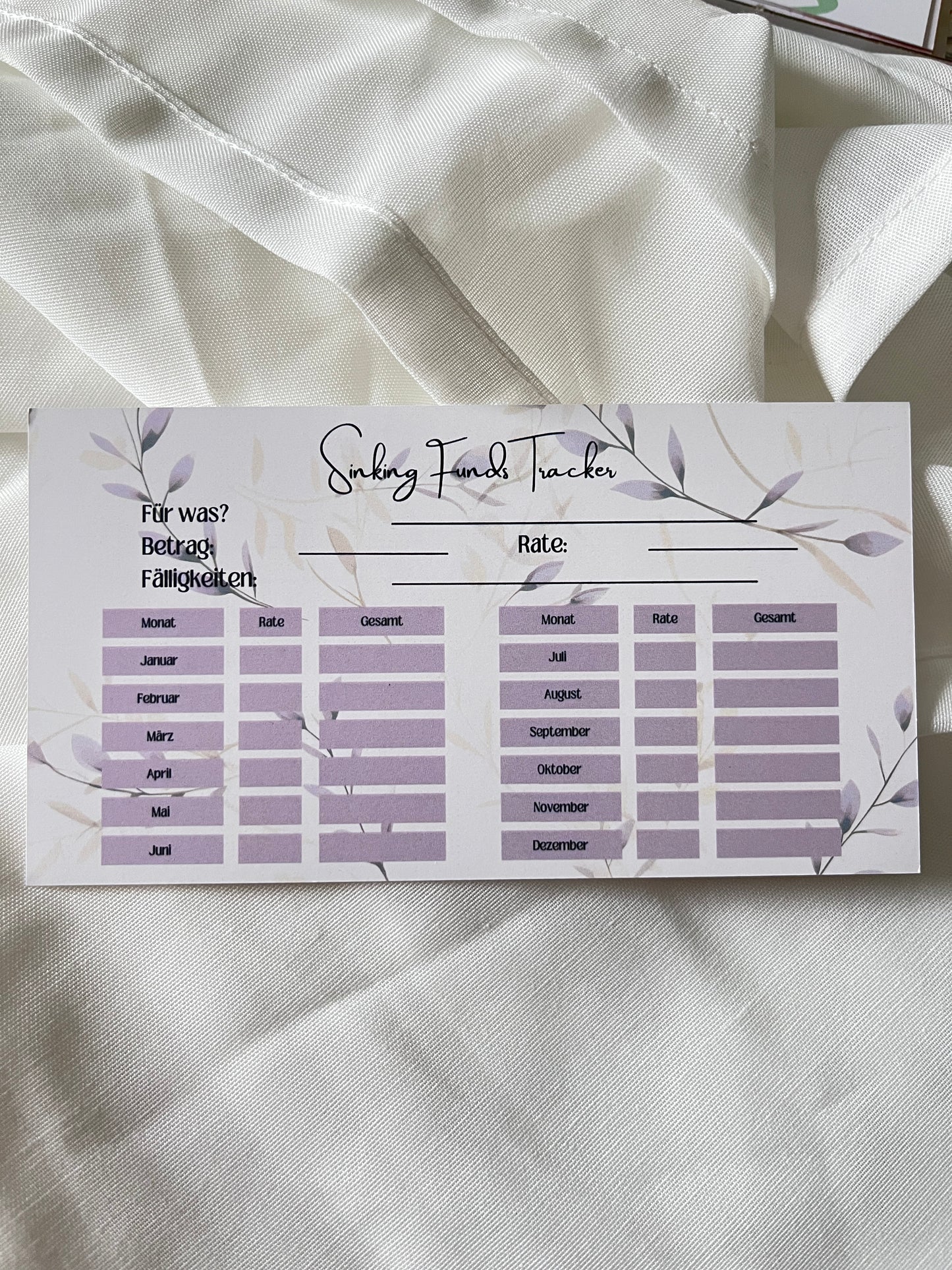 Sinking Funds Tracker