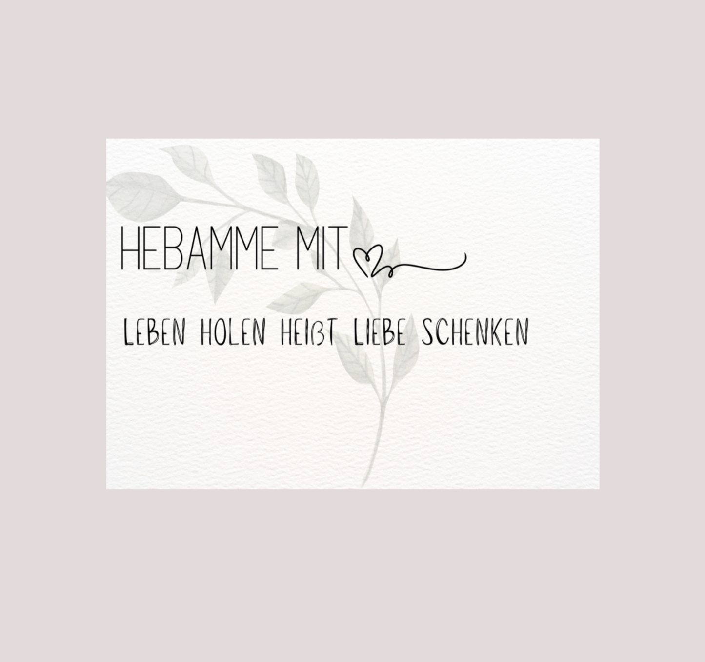 Dankeskarte für deine Hebamme