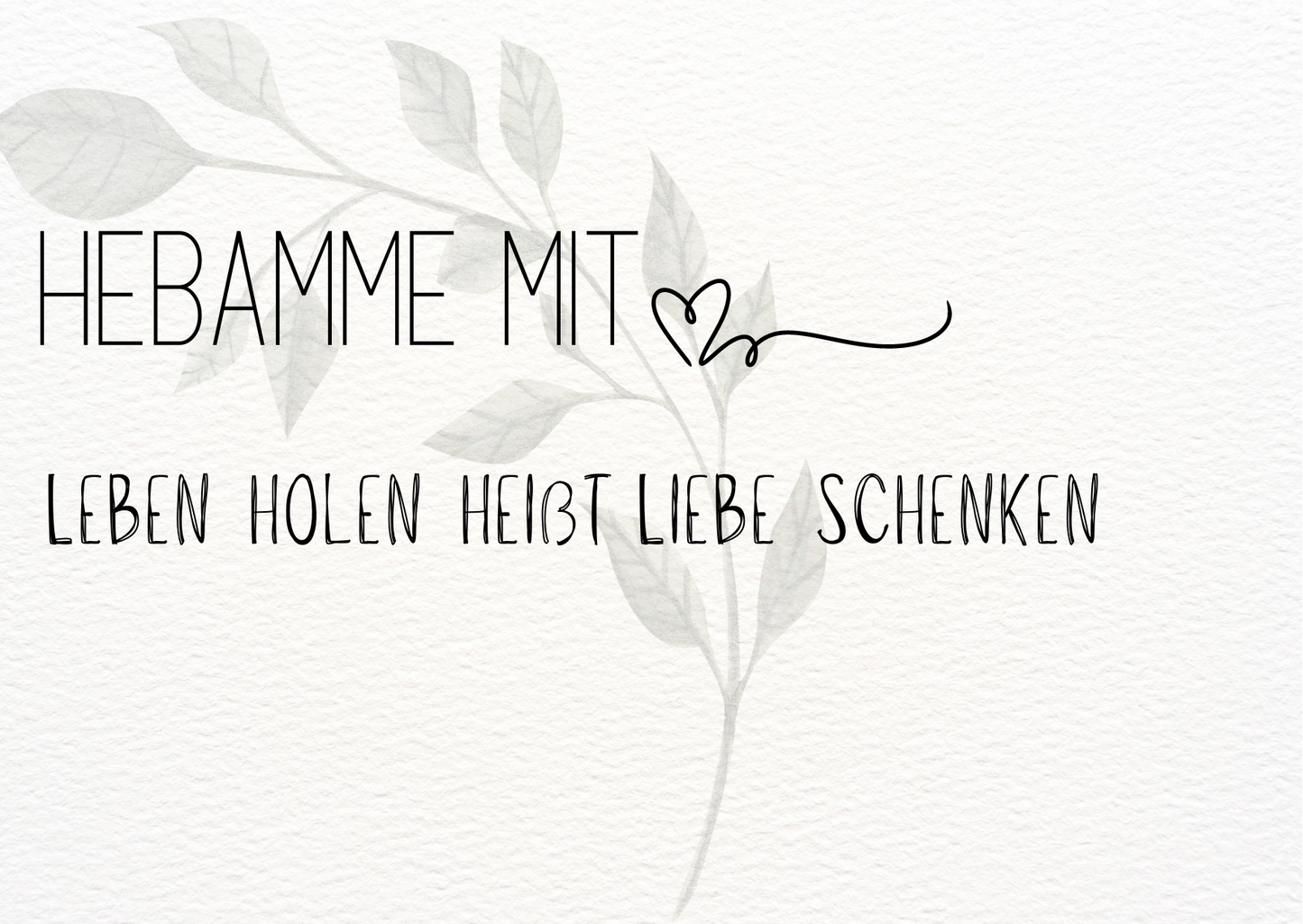 Dankeskarte für deine Hebamme