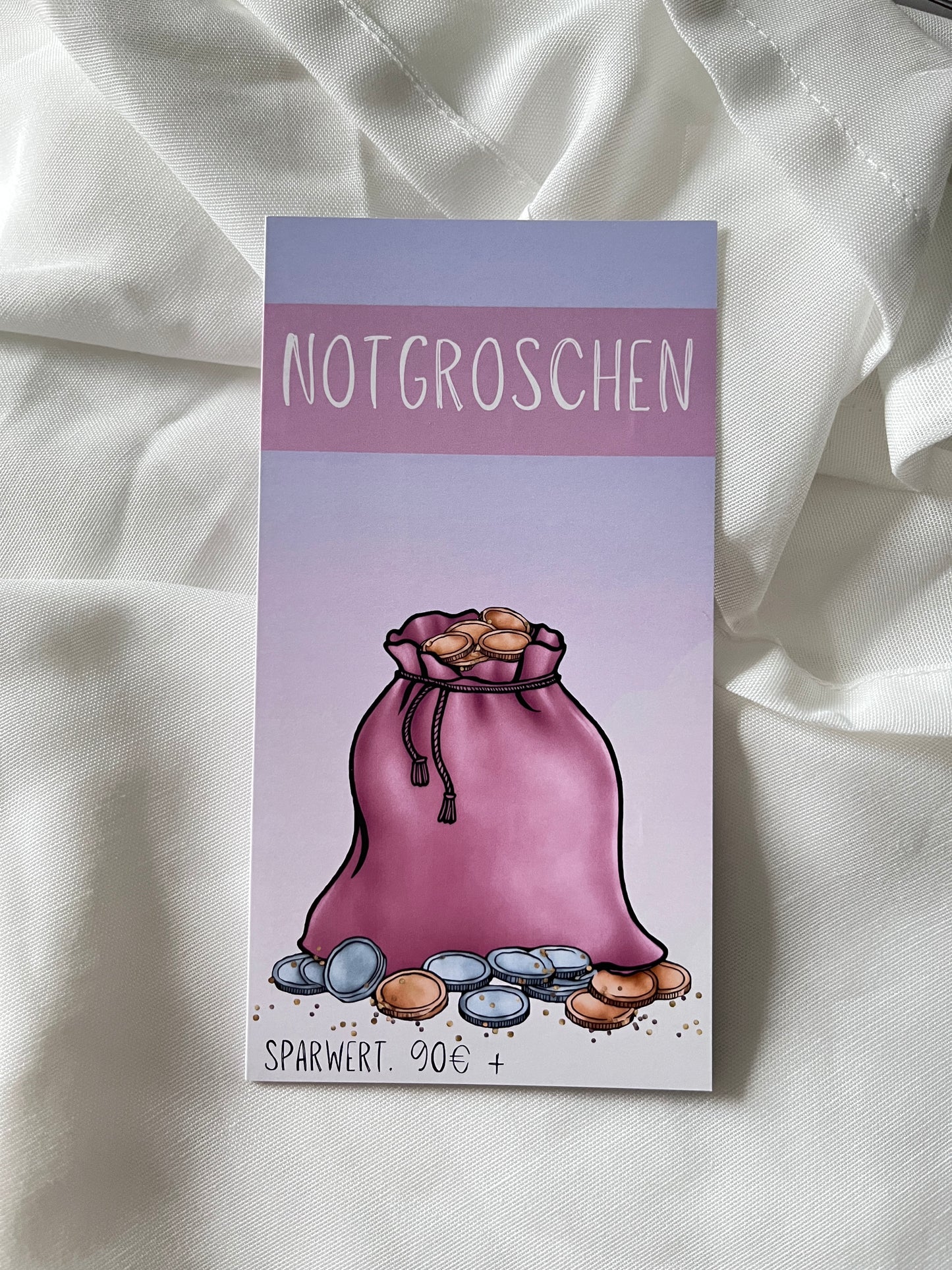Klappkarte "Notgroschen"