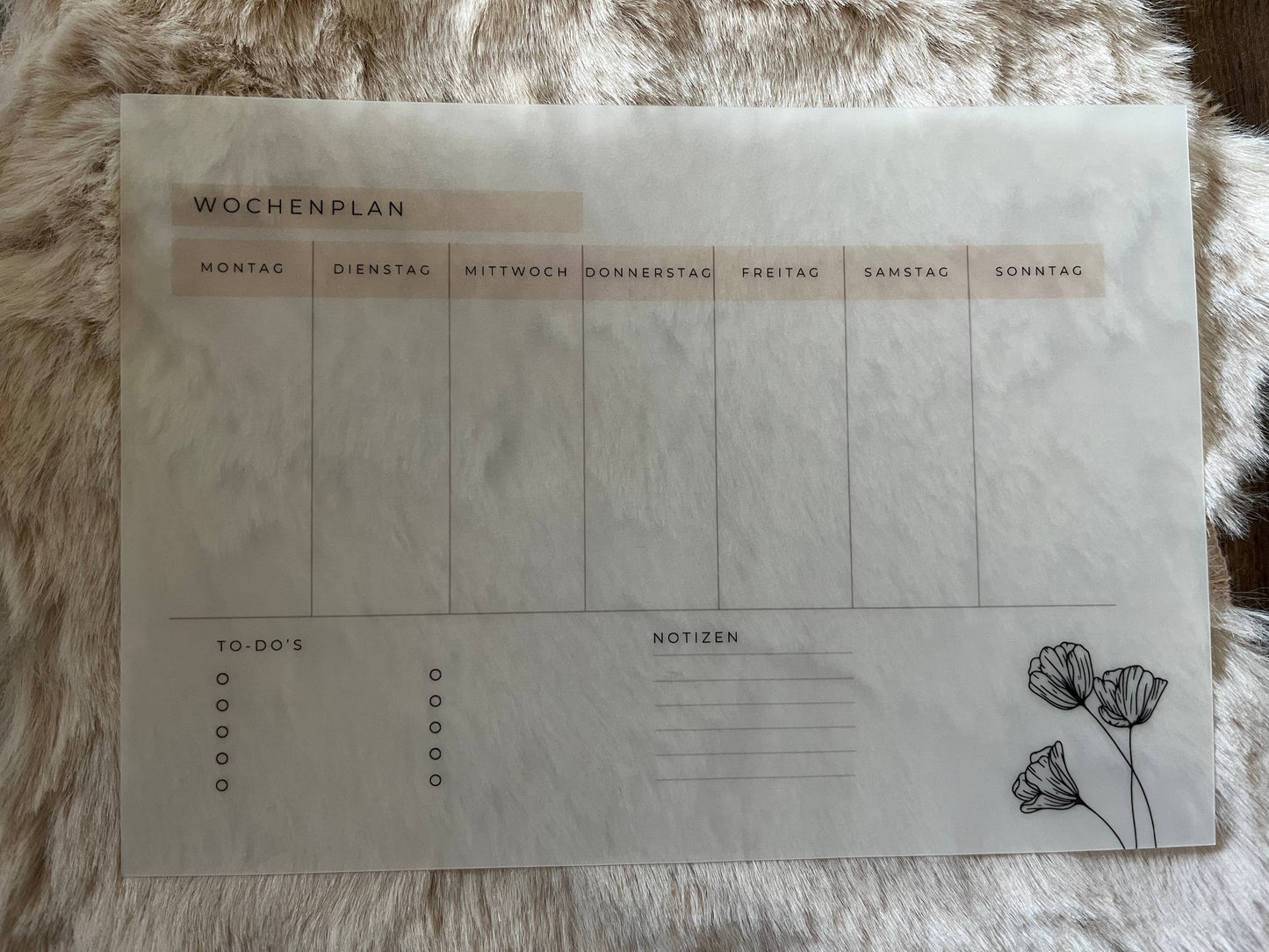 Wochenplan - A5