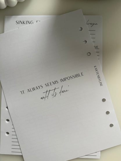 Finanzplaner - Einlagen A5