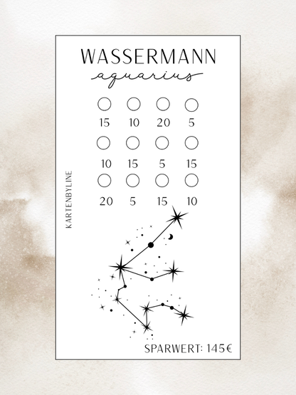 Sternzeichen Sparchallenge A6