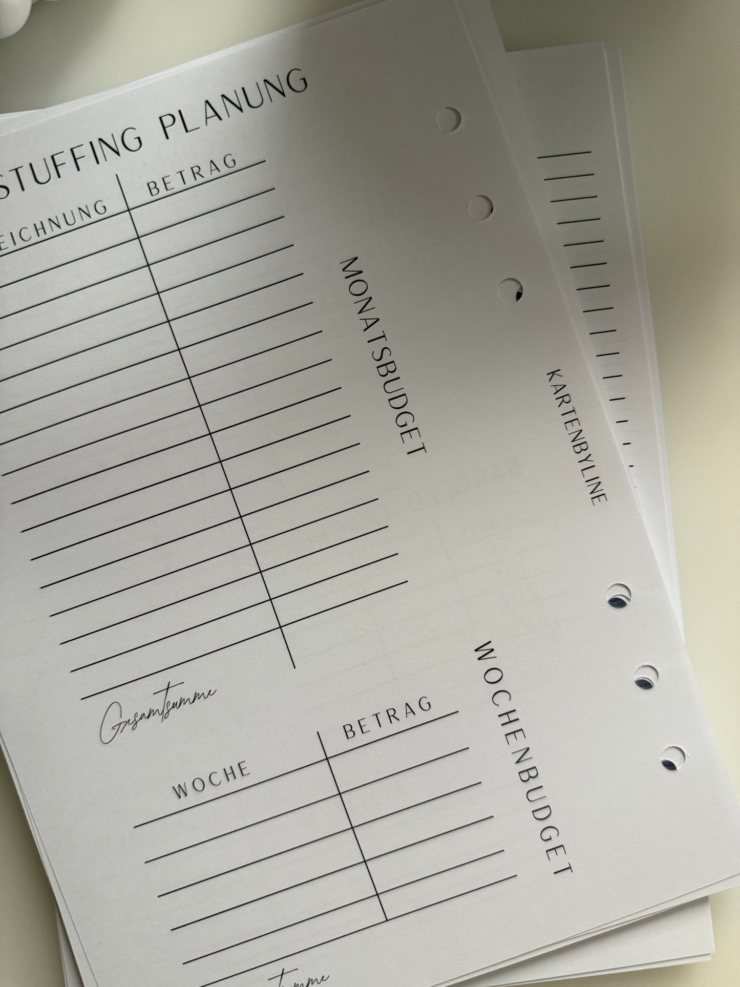 Finanzplaner - Einlagen A5