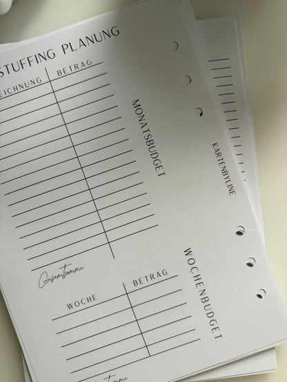 Finanzplaner - Einlagen A5