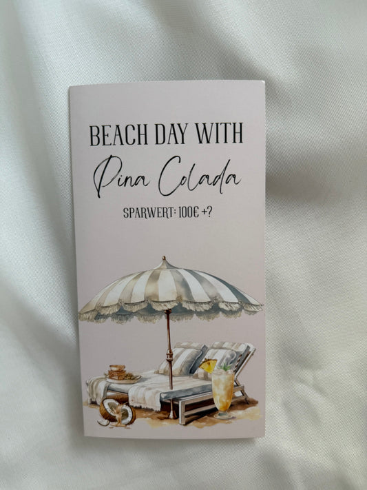 Beach day with Pina Colada