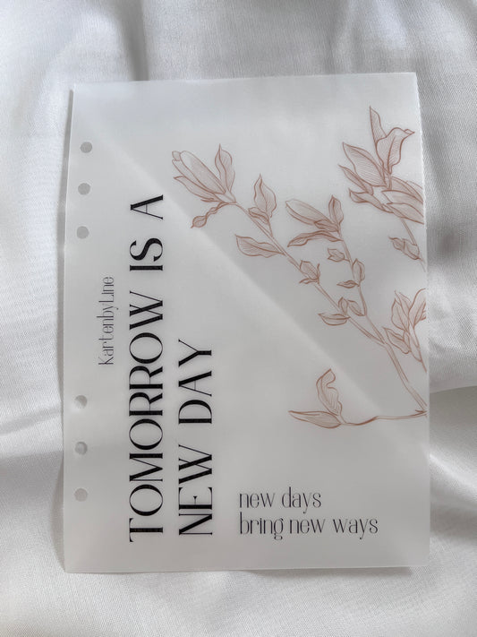Deckblatt „Tomorrow is a new Day“