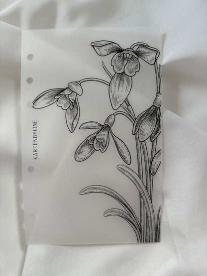 Deckblätter mit verschiedenen Blumen