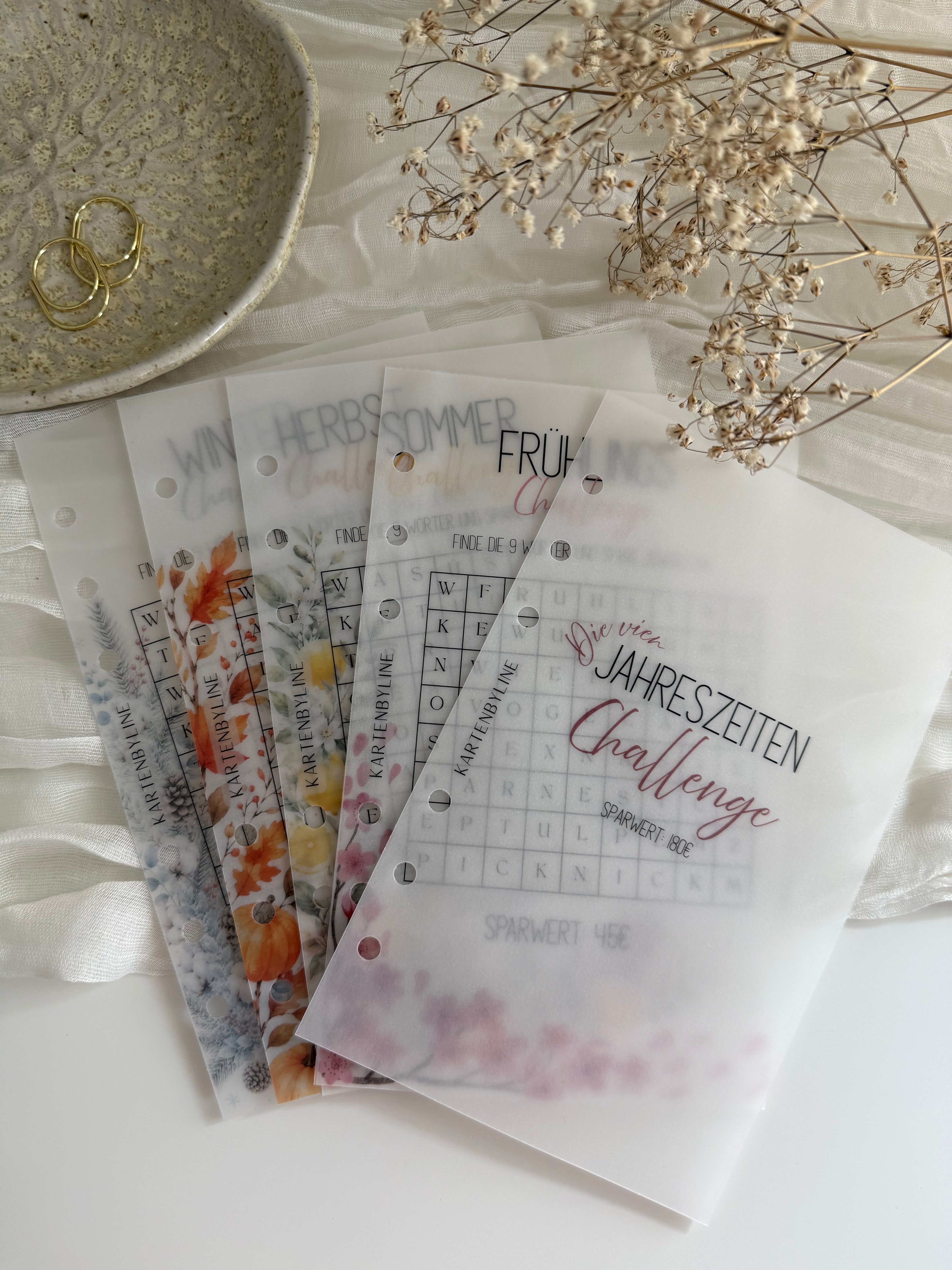 Deckblatt Sparplan I Jahreszeiten A6