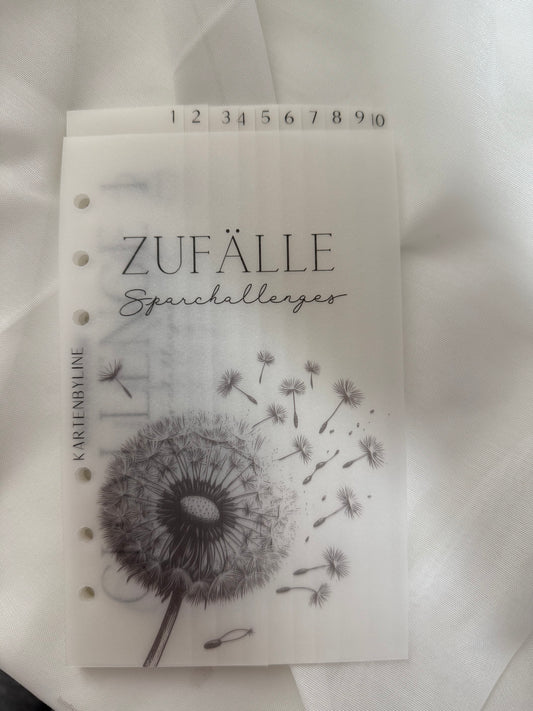 Registerset für den Zufallsbinder