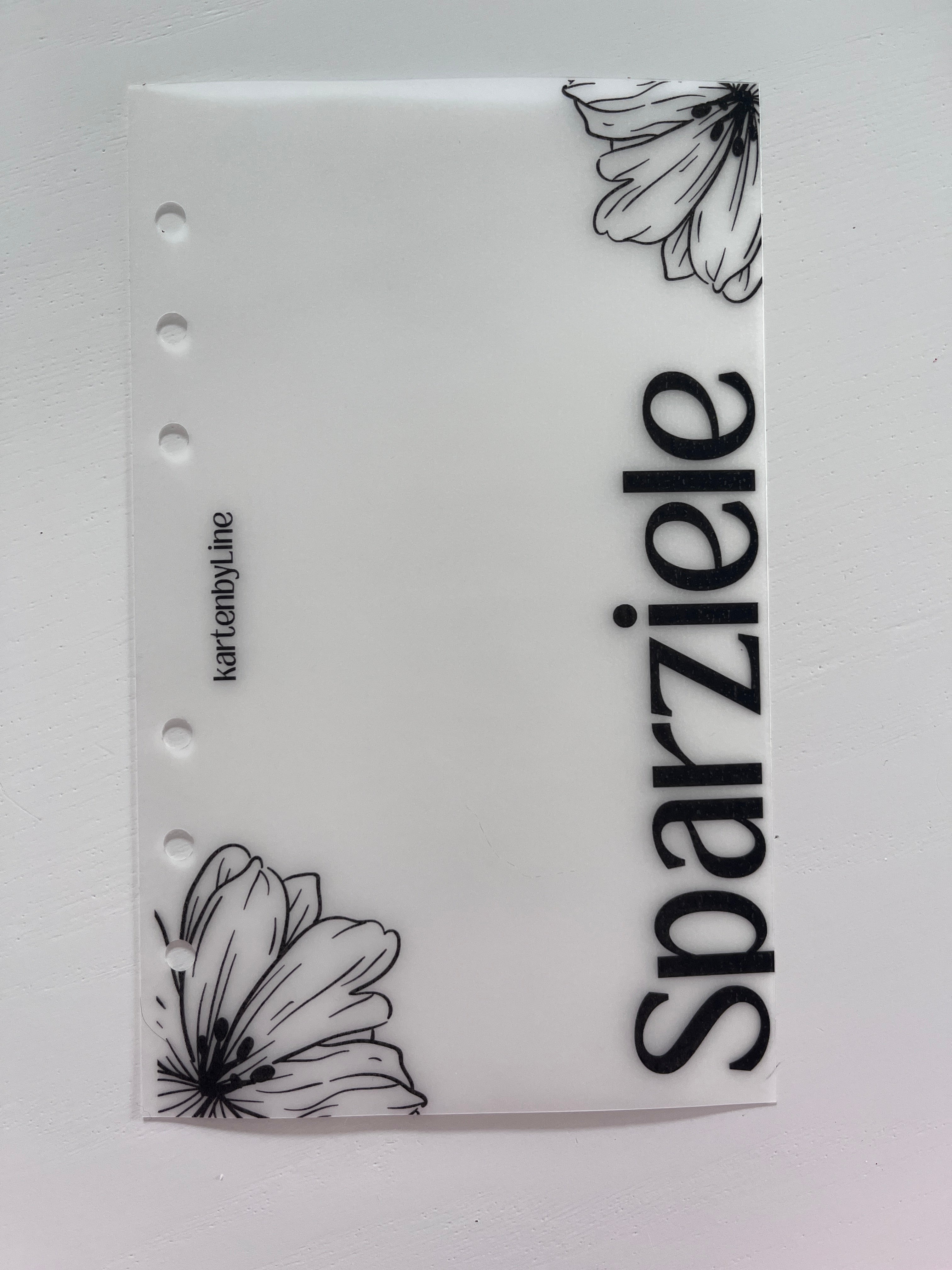 Deckblatt zum Personalisieren Blume