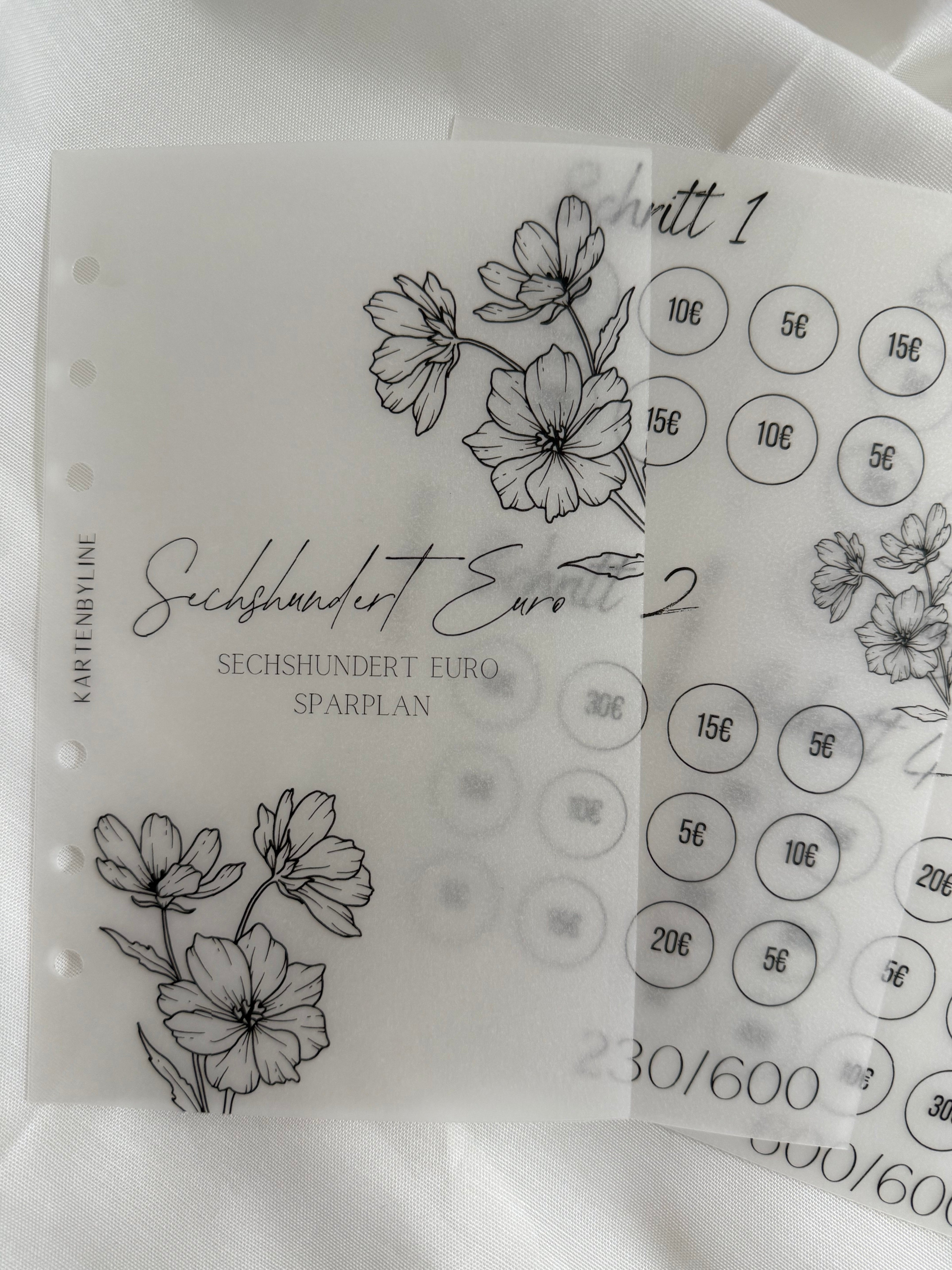 Deckblatt Sparplan - A6