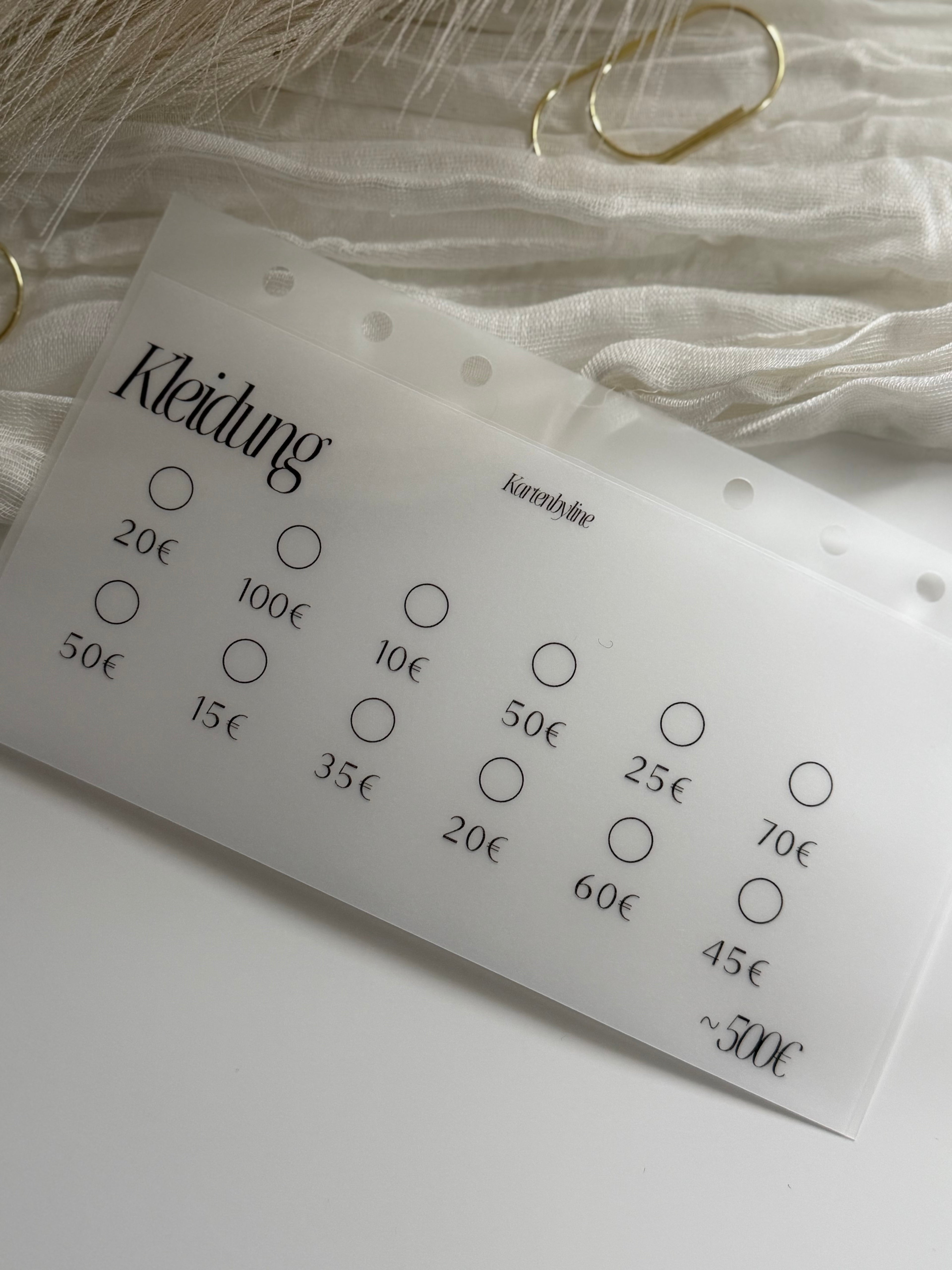 Baby Sparplan- verschiedene Sparkategorien