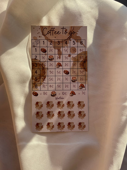 Sparchallenge Bingo  "Coffee to go"