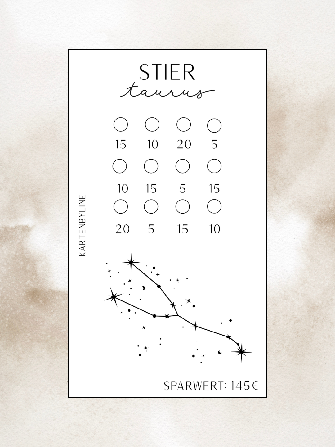 Sternzeichen Sparchallenge A6