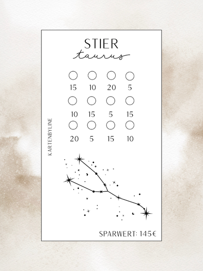 Sternzeichen Sparchallenge A6