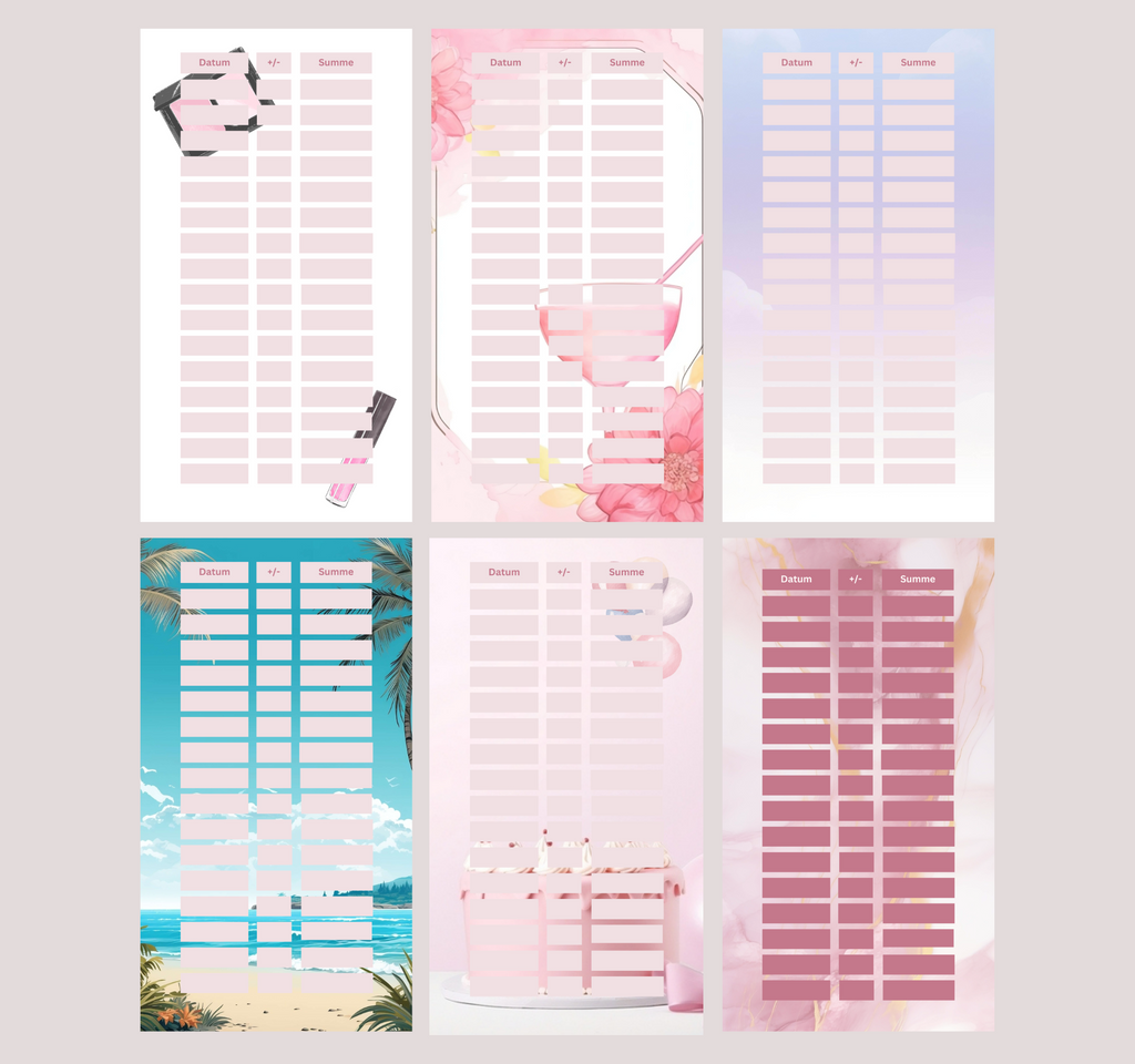 Dashboard 6er Set