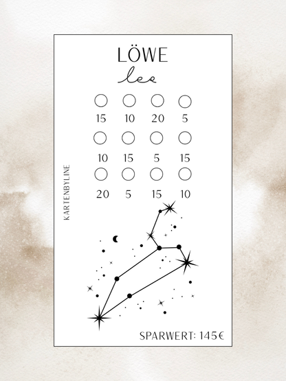 Sternzeichen Sparchallenge A6