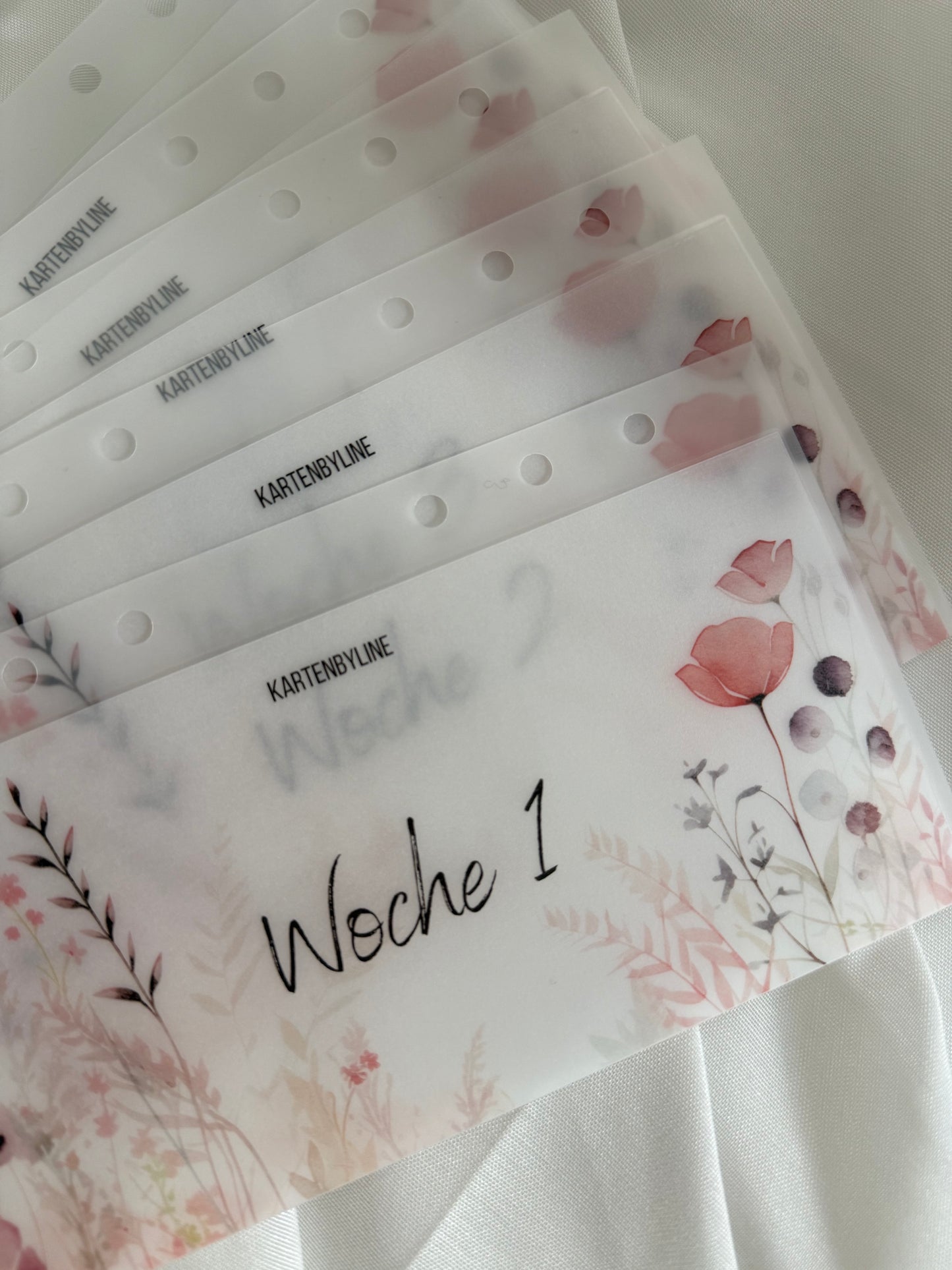 Geldumschläge Woche 1-5 im Frühlingsmotiv ( B- Ware)