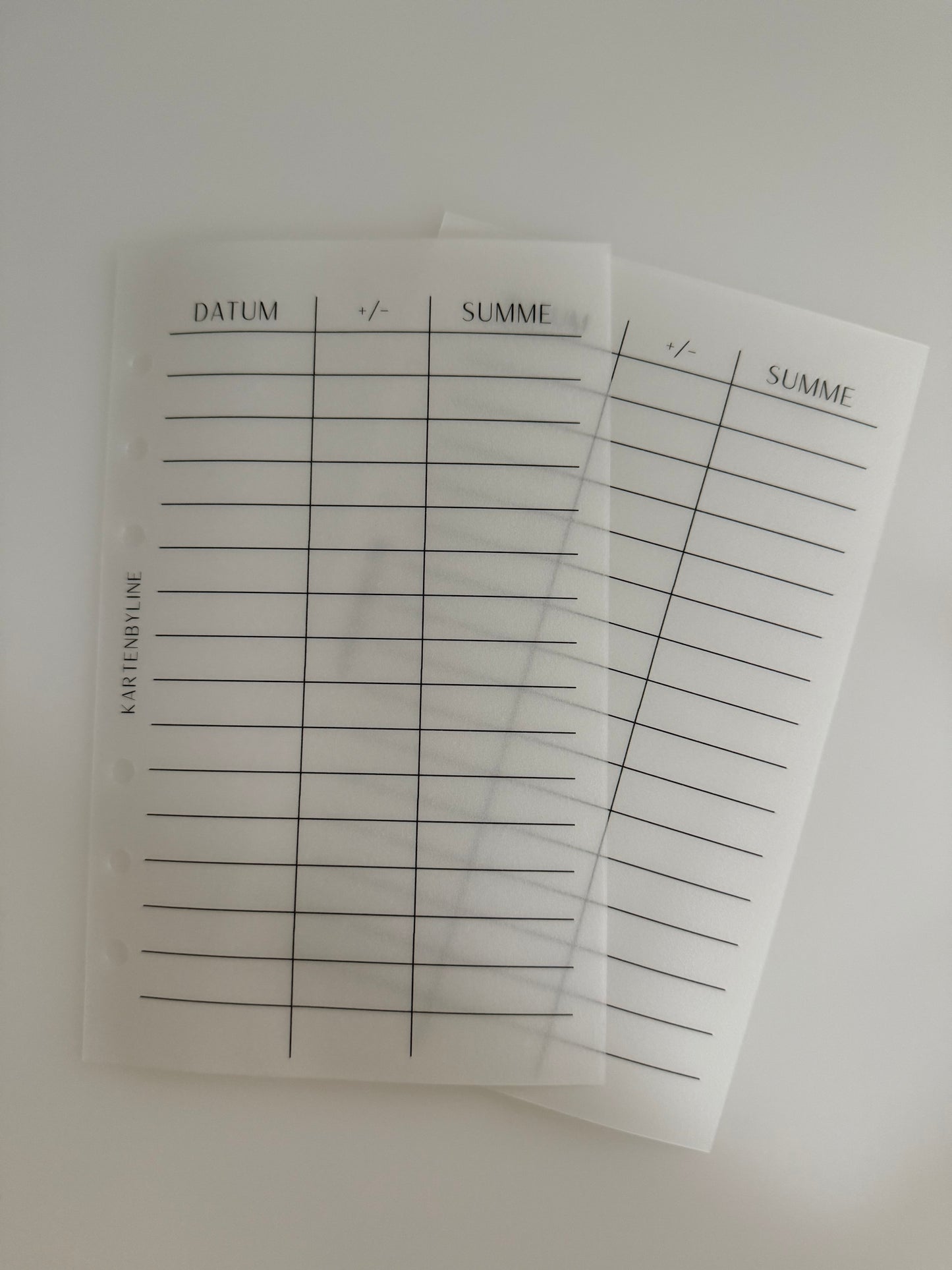 Budget Tracker- Deckblatt