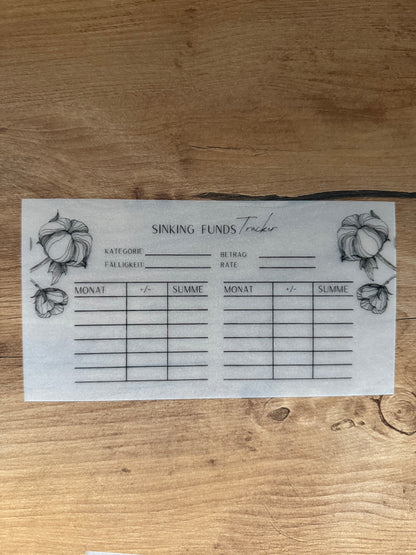 Frosty Sinking Funds Tracker