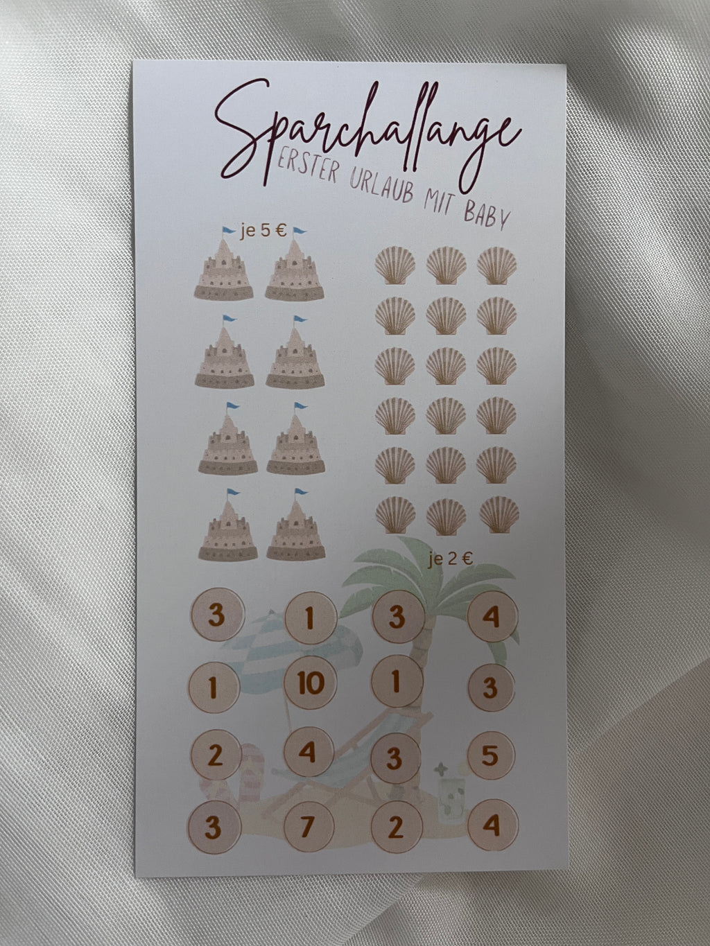 Sparchallenge "erster Urlaub mit Baby"
