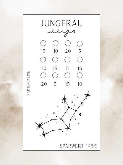 Sternzeichen Sparchallenge A6