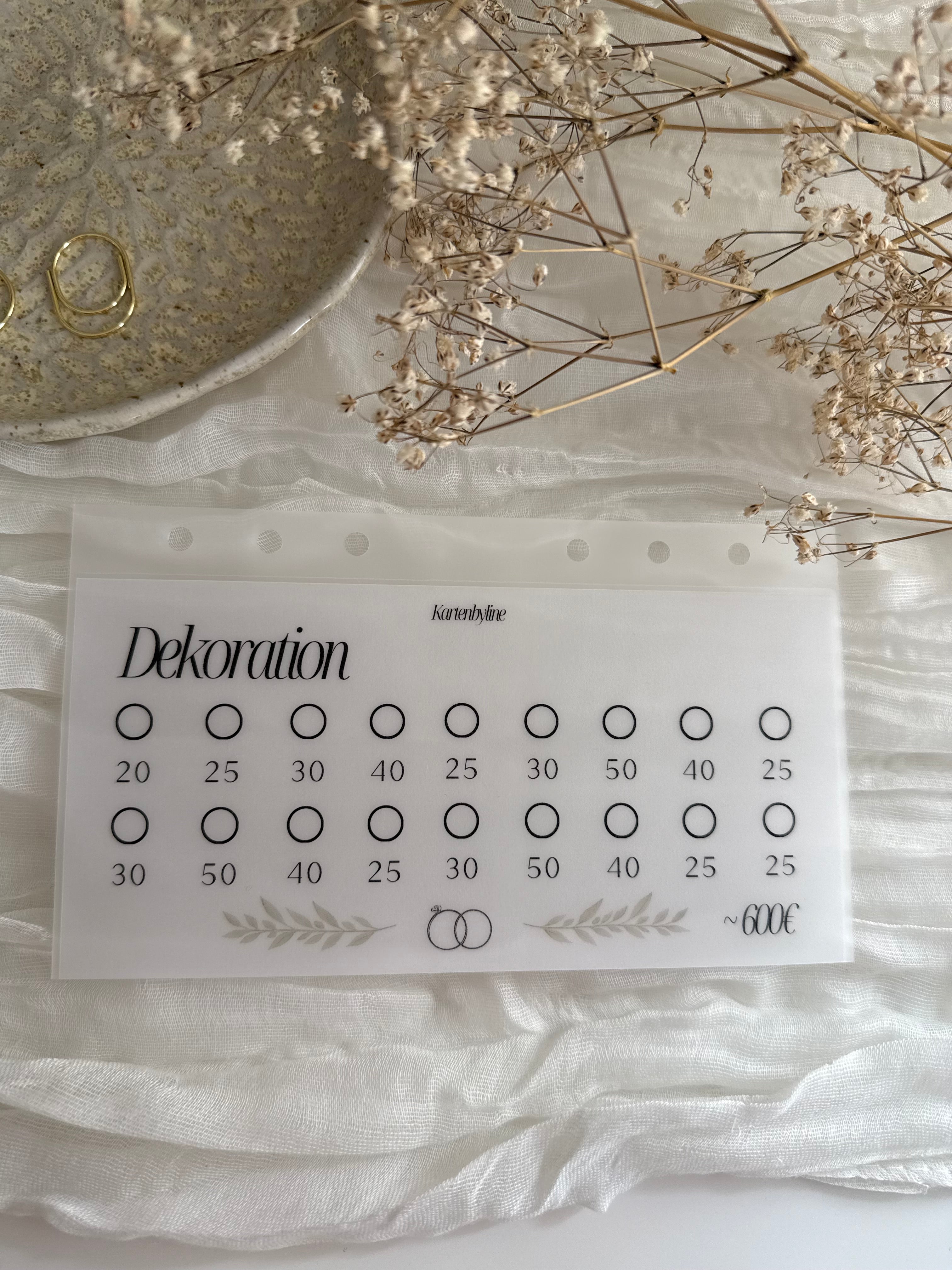Sparplan Hochzeit B-Ware