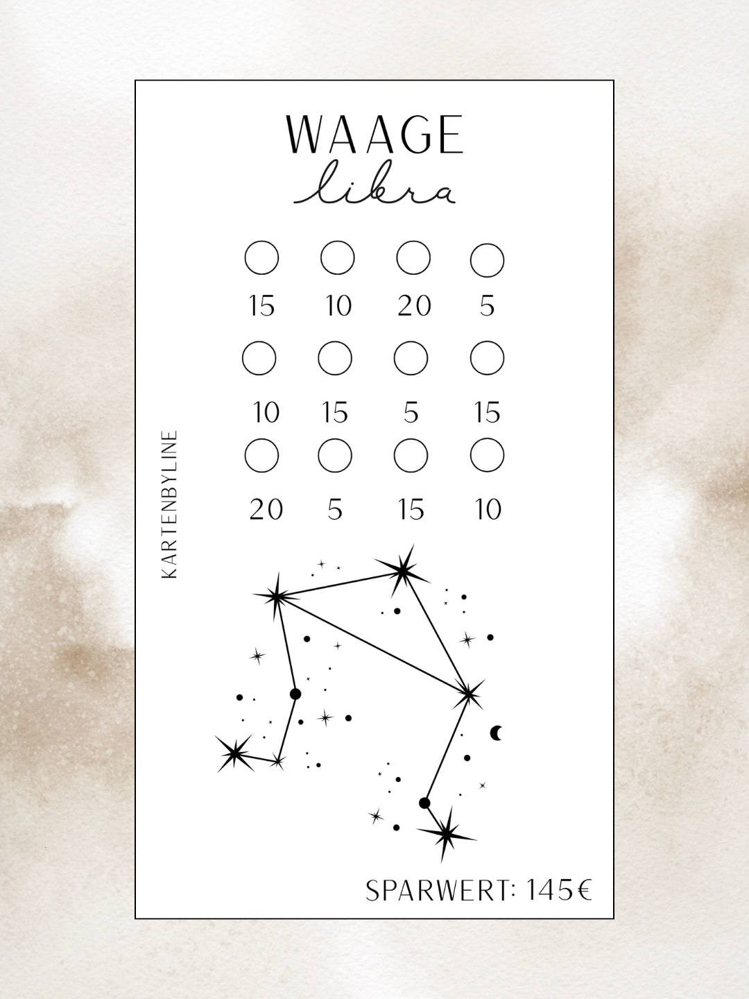 Sternzeichen Sparchallenge A6