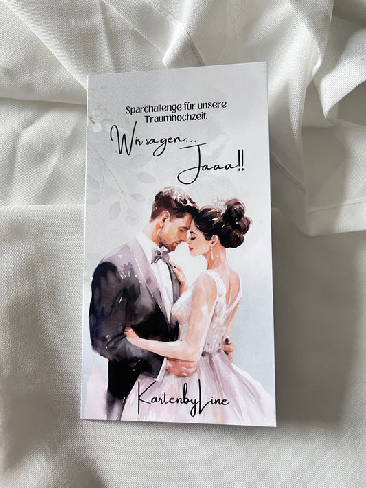 Sparchallenge "Wir sagen Jaaaa"- Für deine Hochzeit