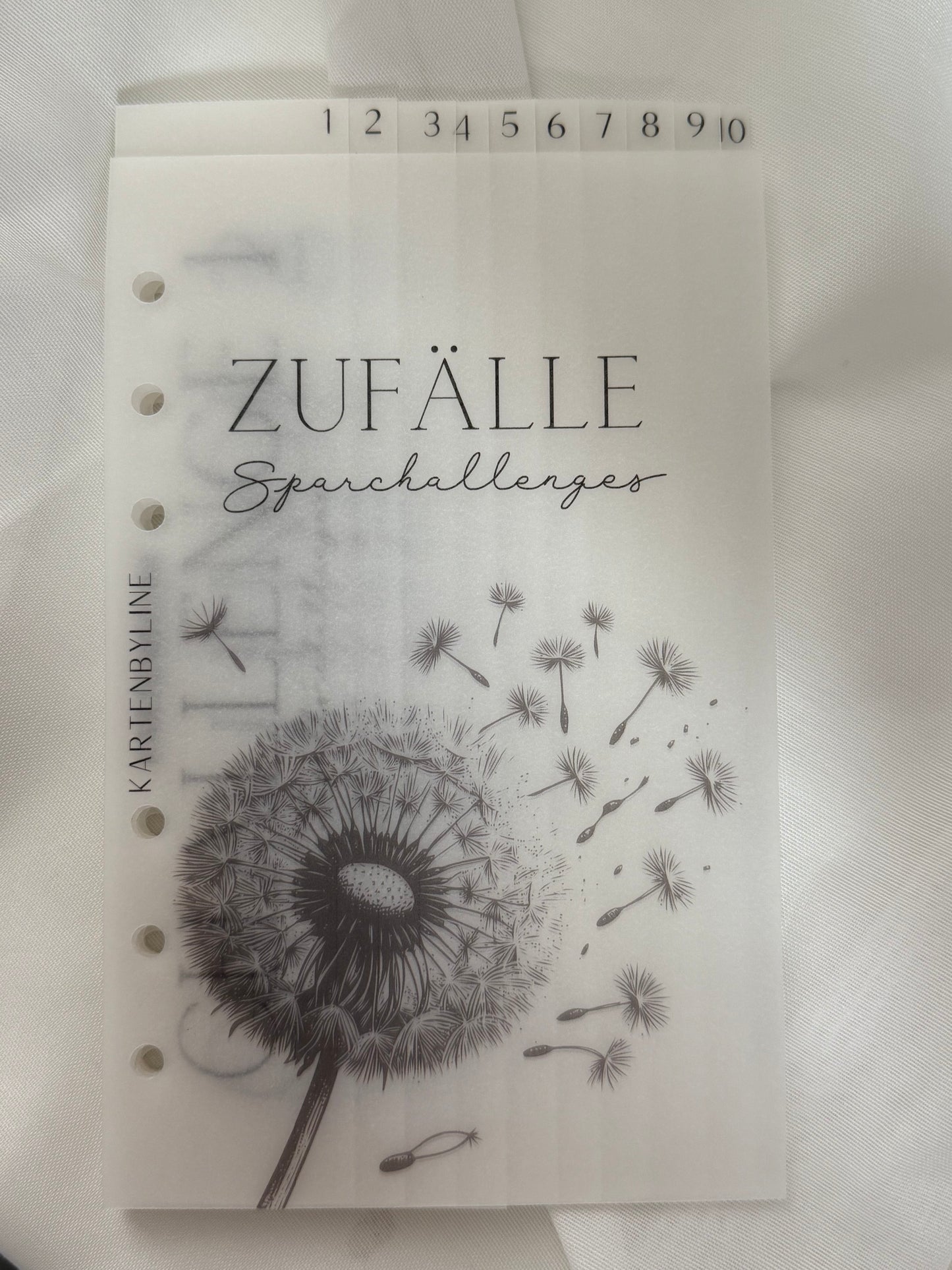 Registerset für den Zufallsbinder