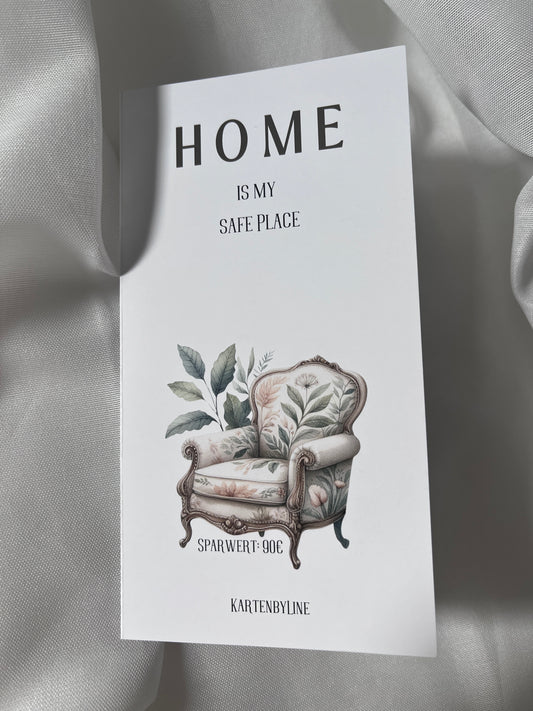 Klappkarte "Home" - die Challenge für dein Zuhause