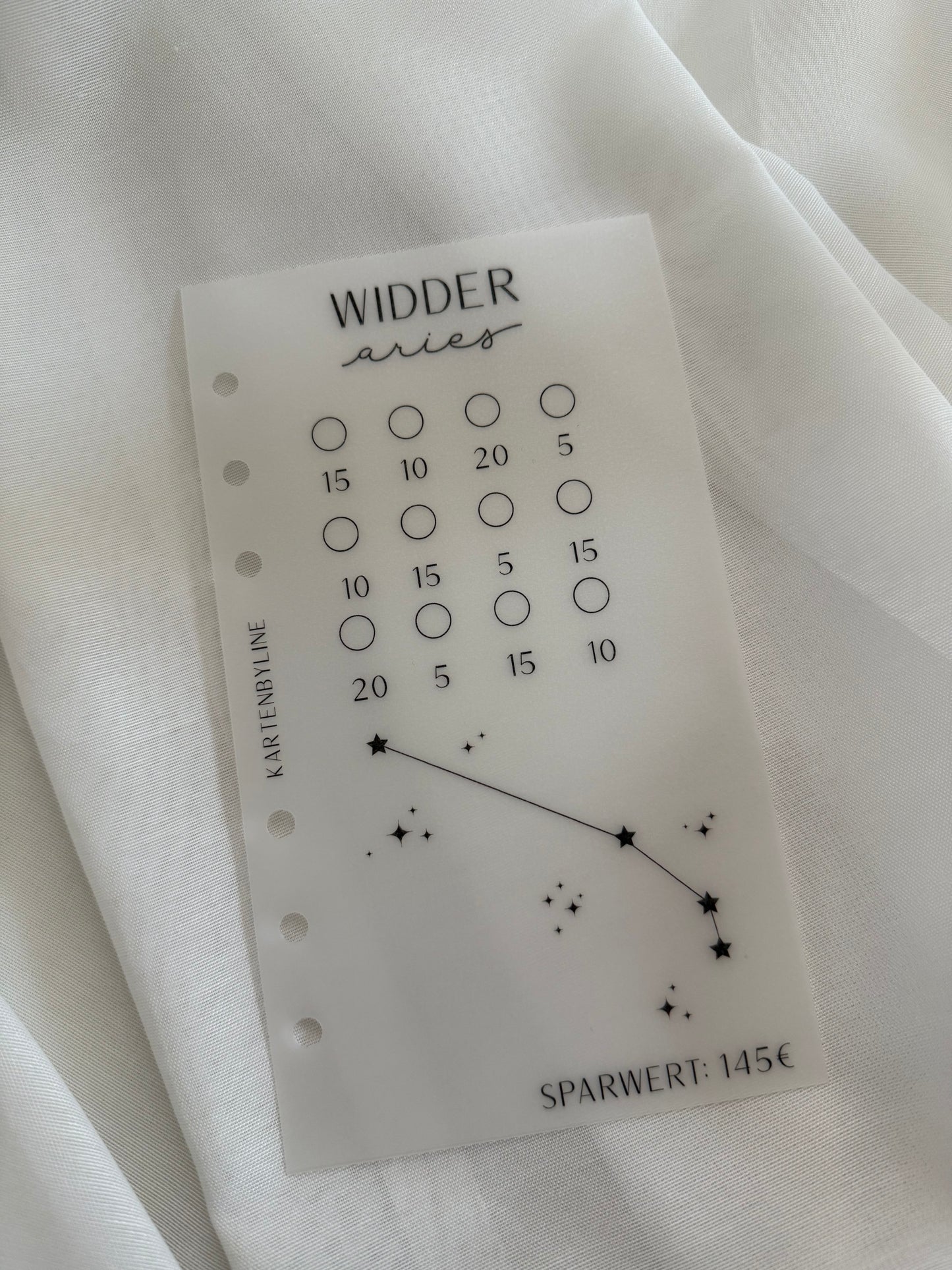 Sternzeichen Sparchallenge A6
