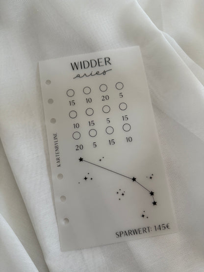 Sternzeichen Sparchallenge A6