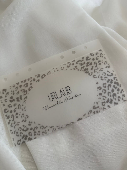 Zipperloser Geldumschlag matt frosty  mit Wunschkategorie - Leo