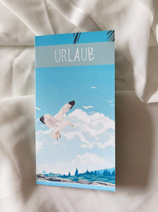 Klappkarte "Urlaub"
