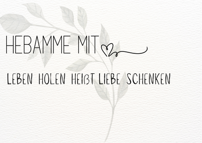 Dankeskarte für deine Hebamme