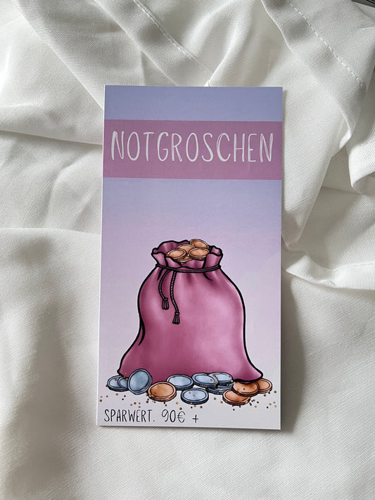 Klappkarte "Notgroschen"